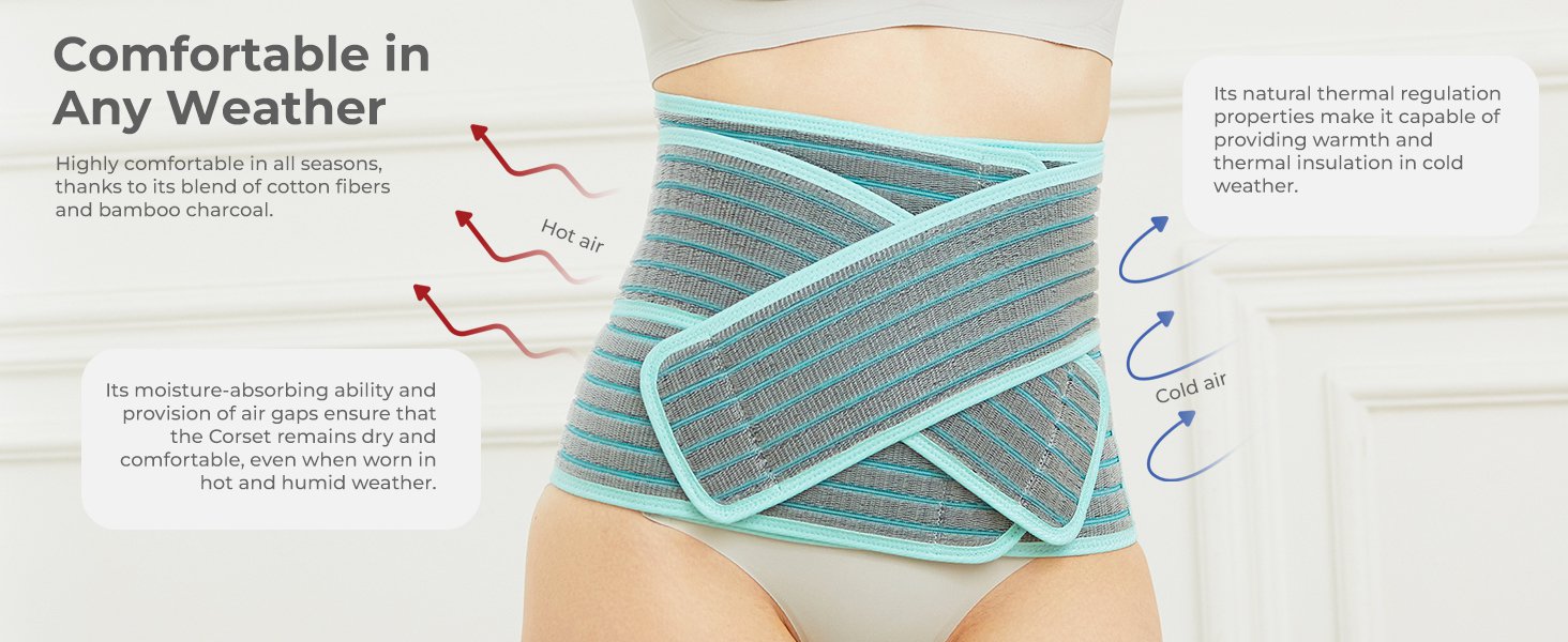 MOOIMOM 2 in 1 Premium Bamboo Corset description image