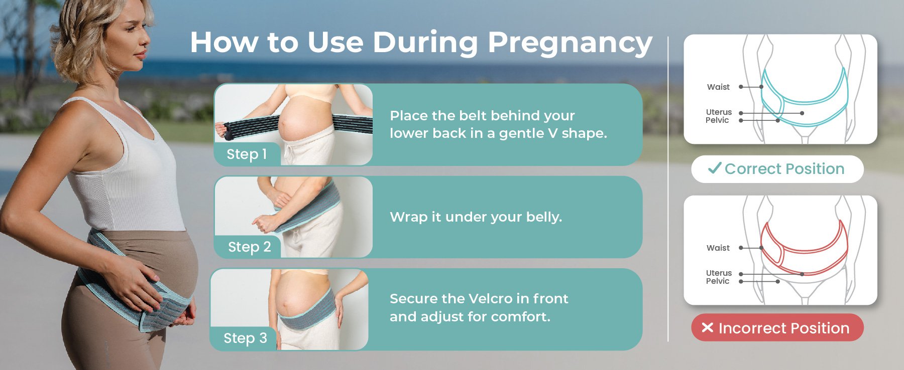 MOOIMOM 2 in 1 Premium Bamboo Corset description image