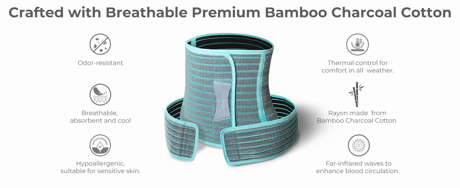 MOOIMOM 2 in 1 Premium Bamboo Corset description image