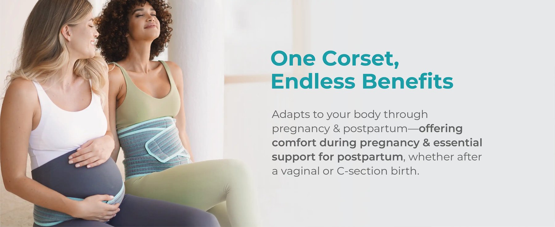 MOOIMOM 2 in 1 Premium Bamboo Corset description image