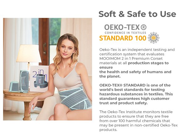MOOIMOM 2 in 1 Premium Bamboo Corset description image