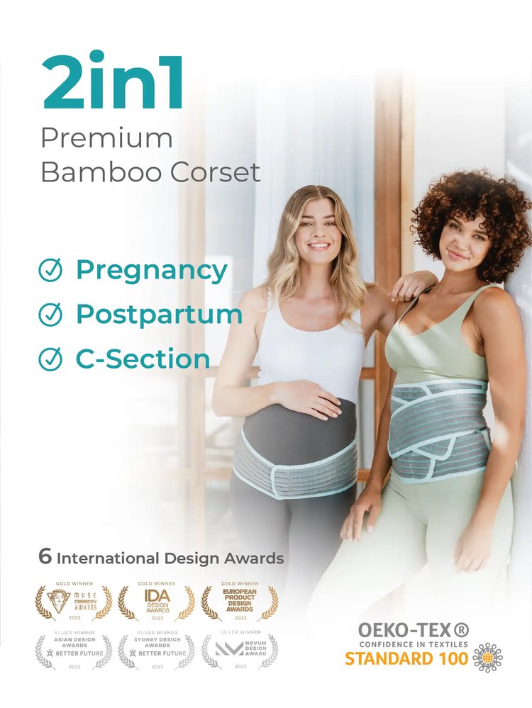 MOOIMOM 2 in 1 Premium Bamboo Corset description image