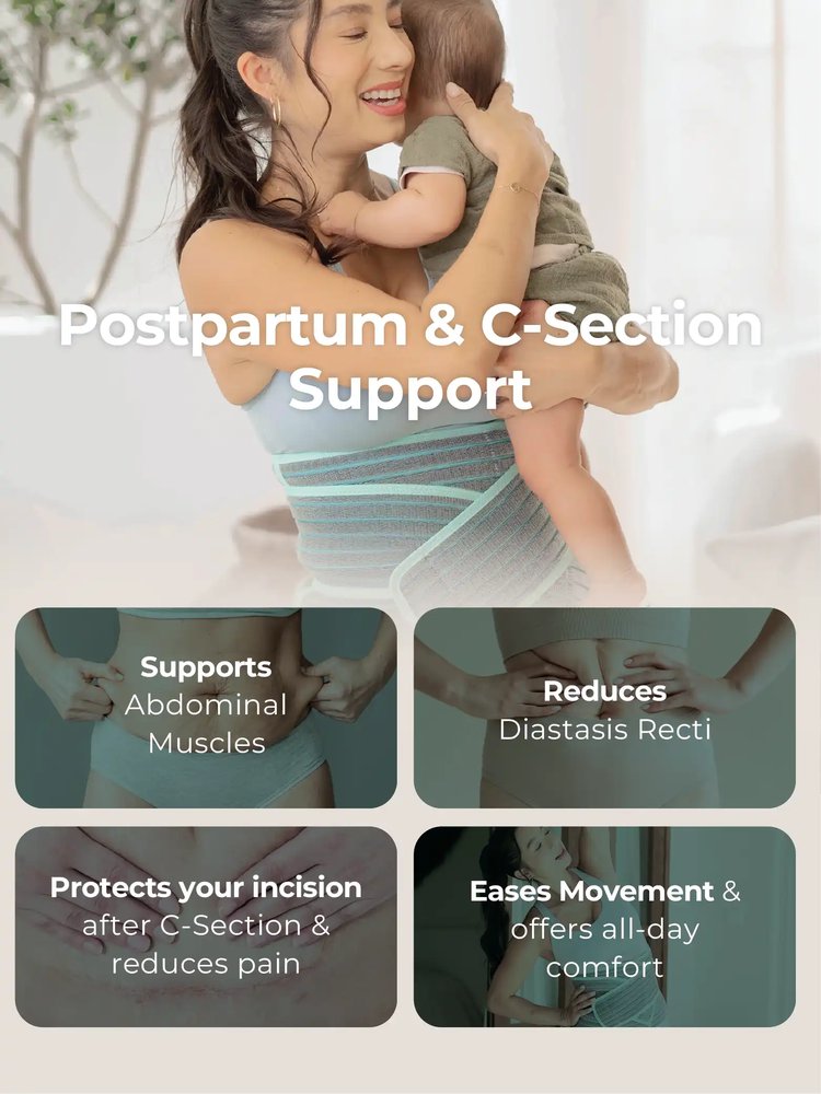 MOOIMOM 2 in 1 Premium Bamboo Corset description image