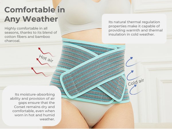MOOIMOM 2 in 1 Premium Bamboo Corset description image