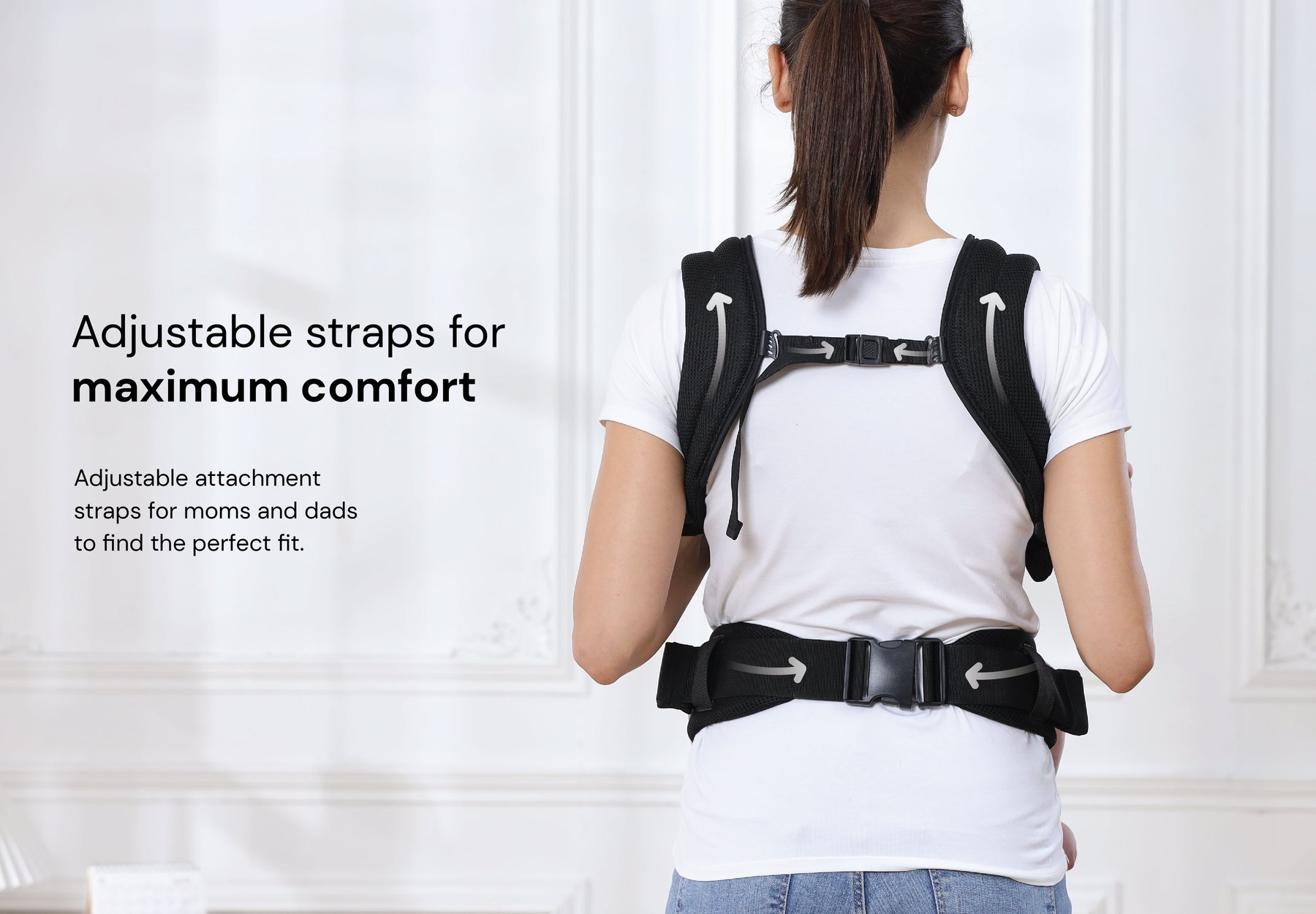 MOOIMOM X Nero Bianco Wonder Carrier description image