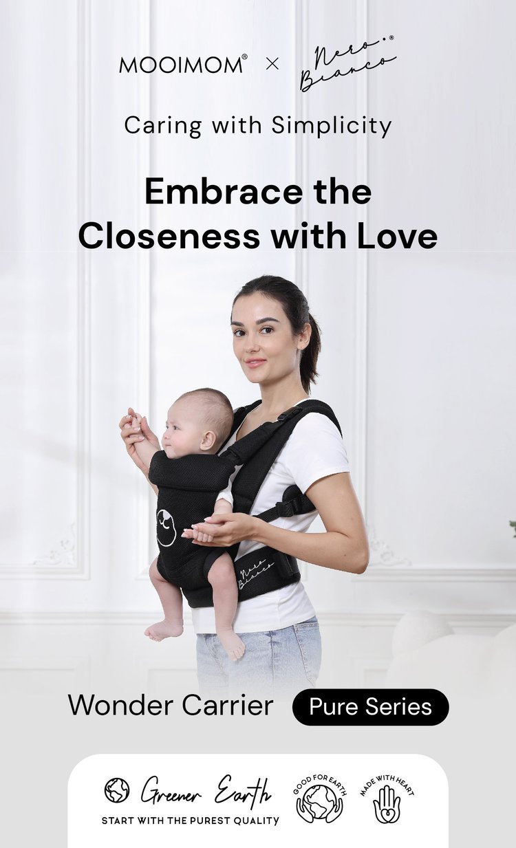 MOOIMOM X Nero Bianco Wonder Carrier description image