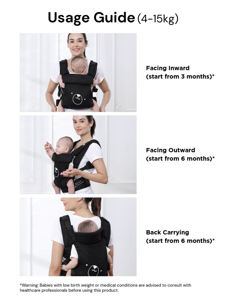 MOOIMOM X Nero Bianco Wonder Carrier description image