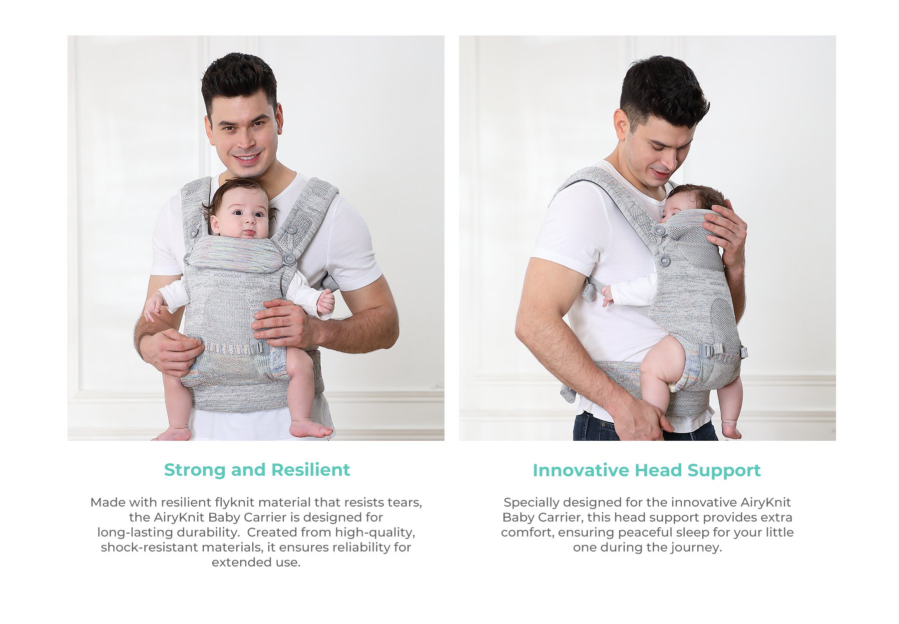 Mooimom AiryKnit Baby Carrier description image
