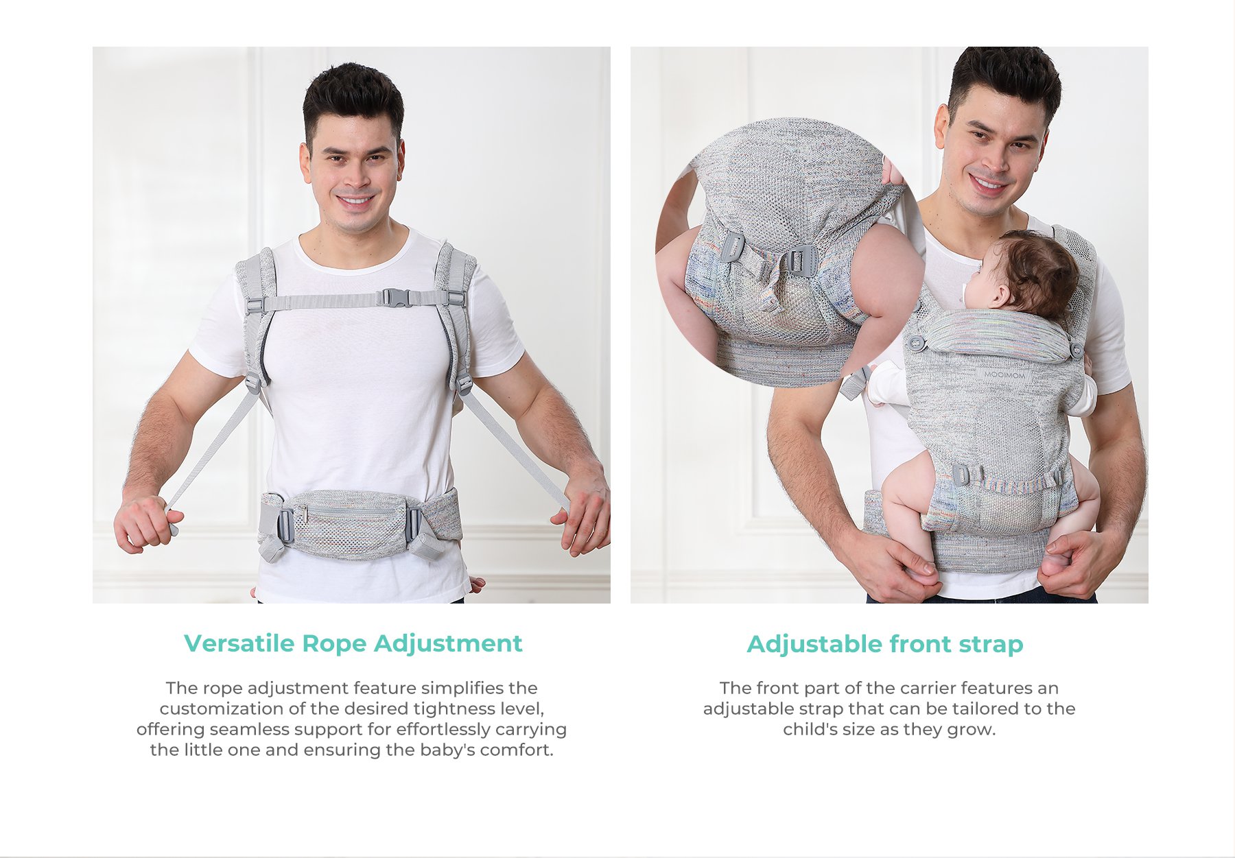 Mooimom AiryKnit Baby Carrier description image