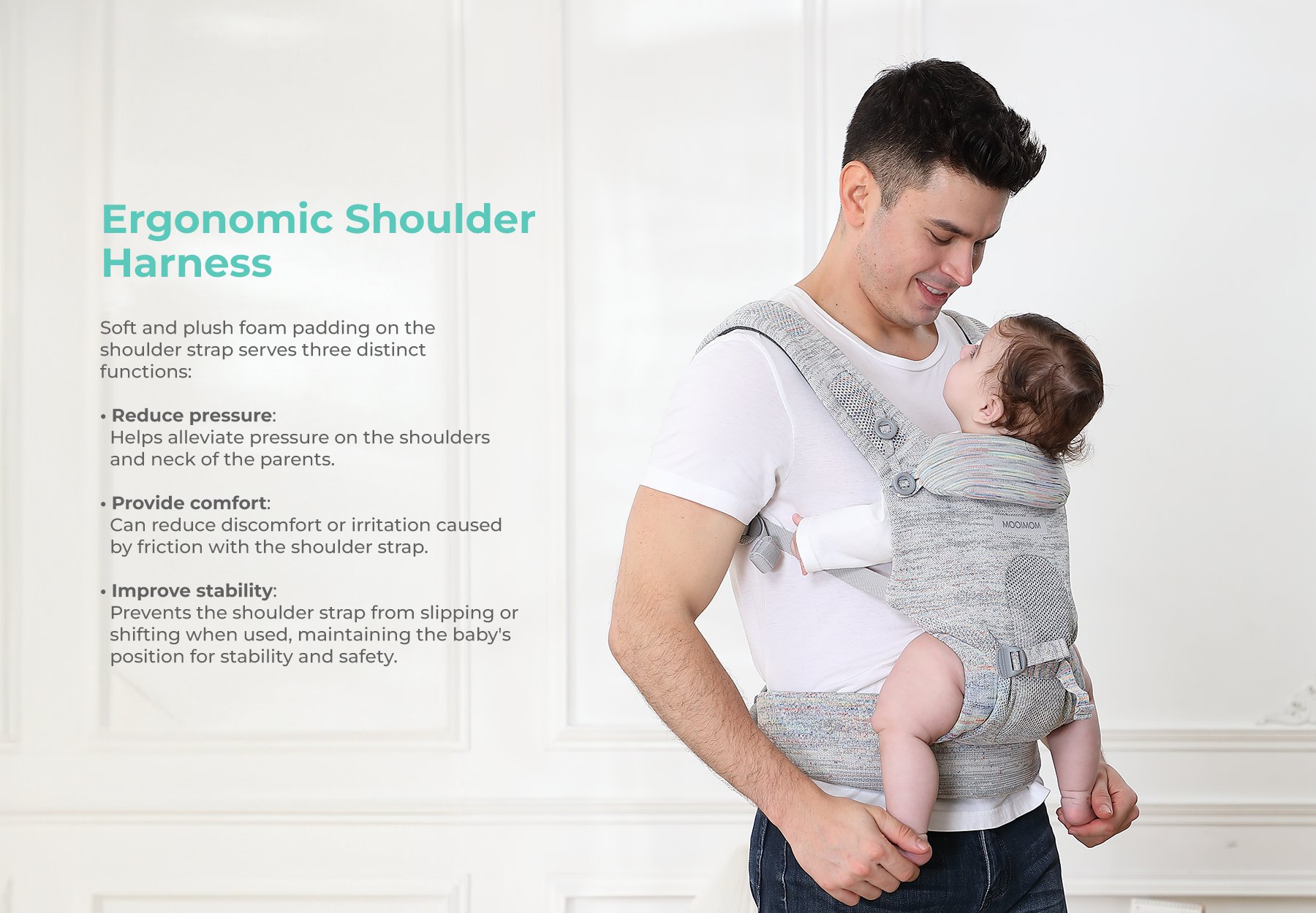 Mooimom AiryKnit Baby Carrier description image