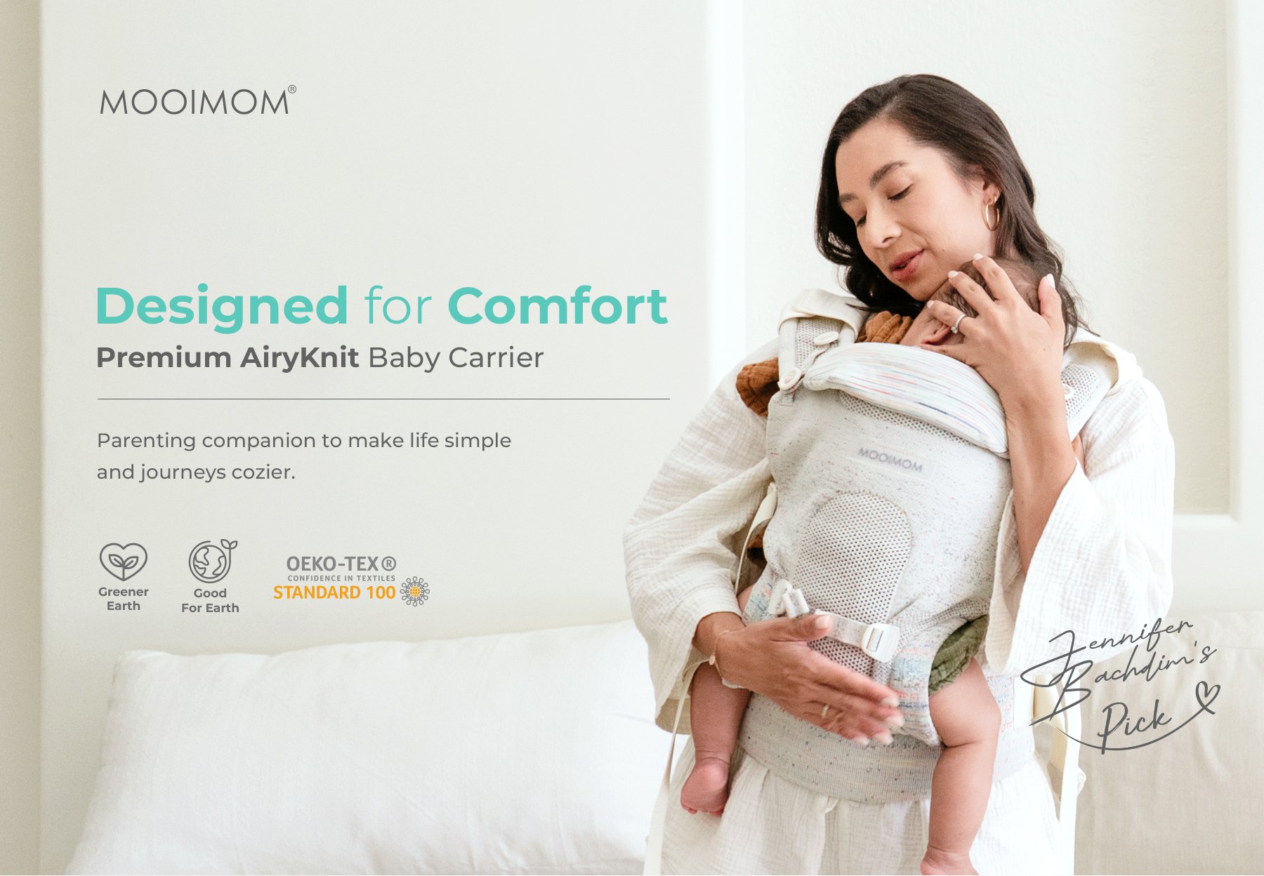 Mooimom AiryKnit Baby Carrier description image