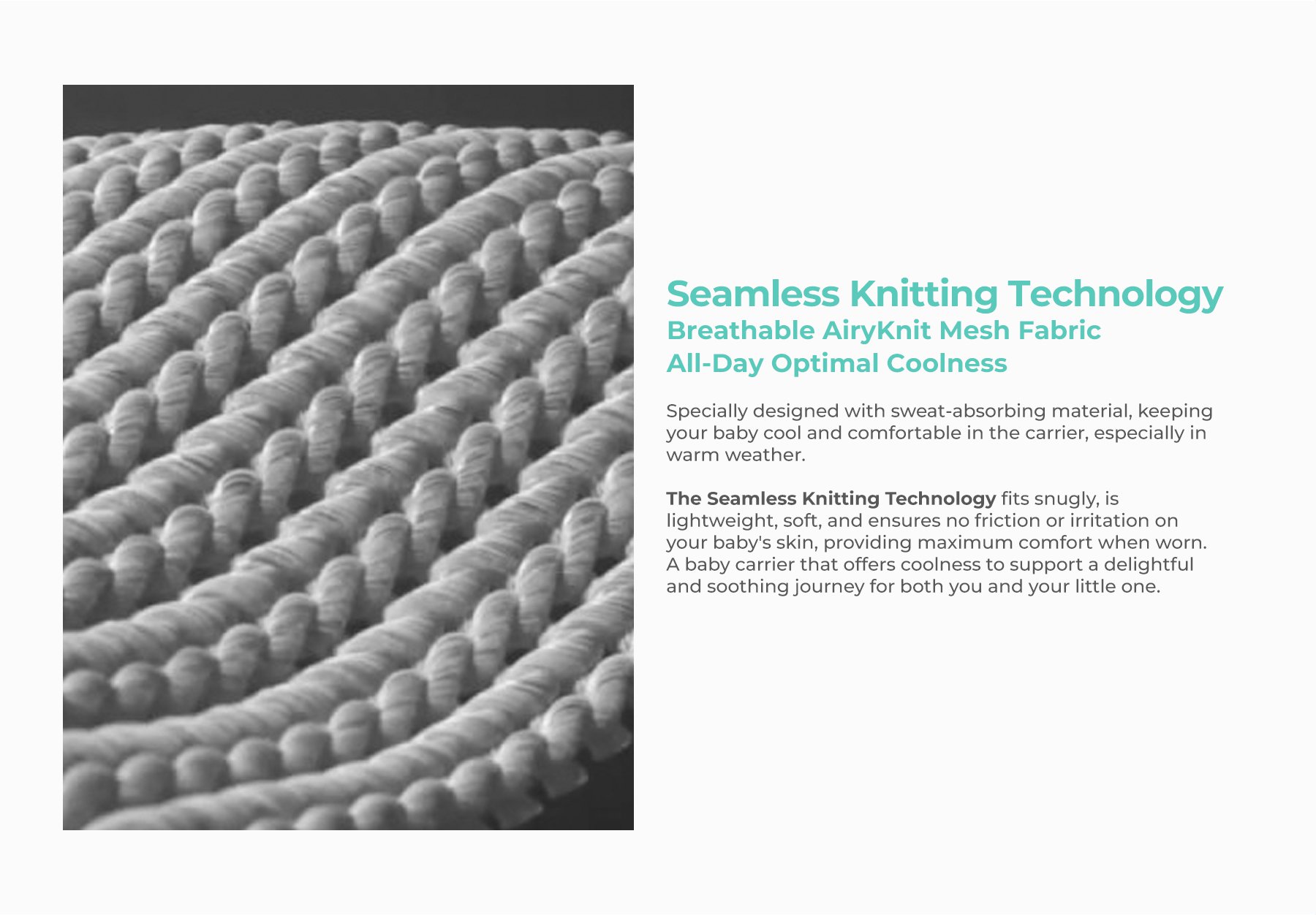 Mooimom AiryKnit Baby Carrier description image