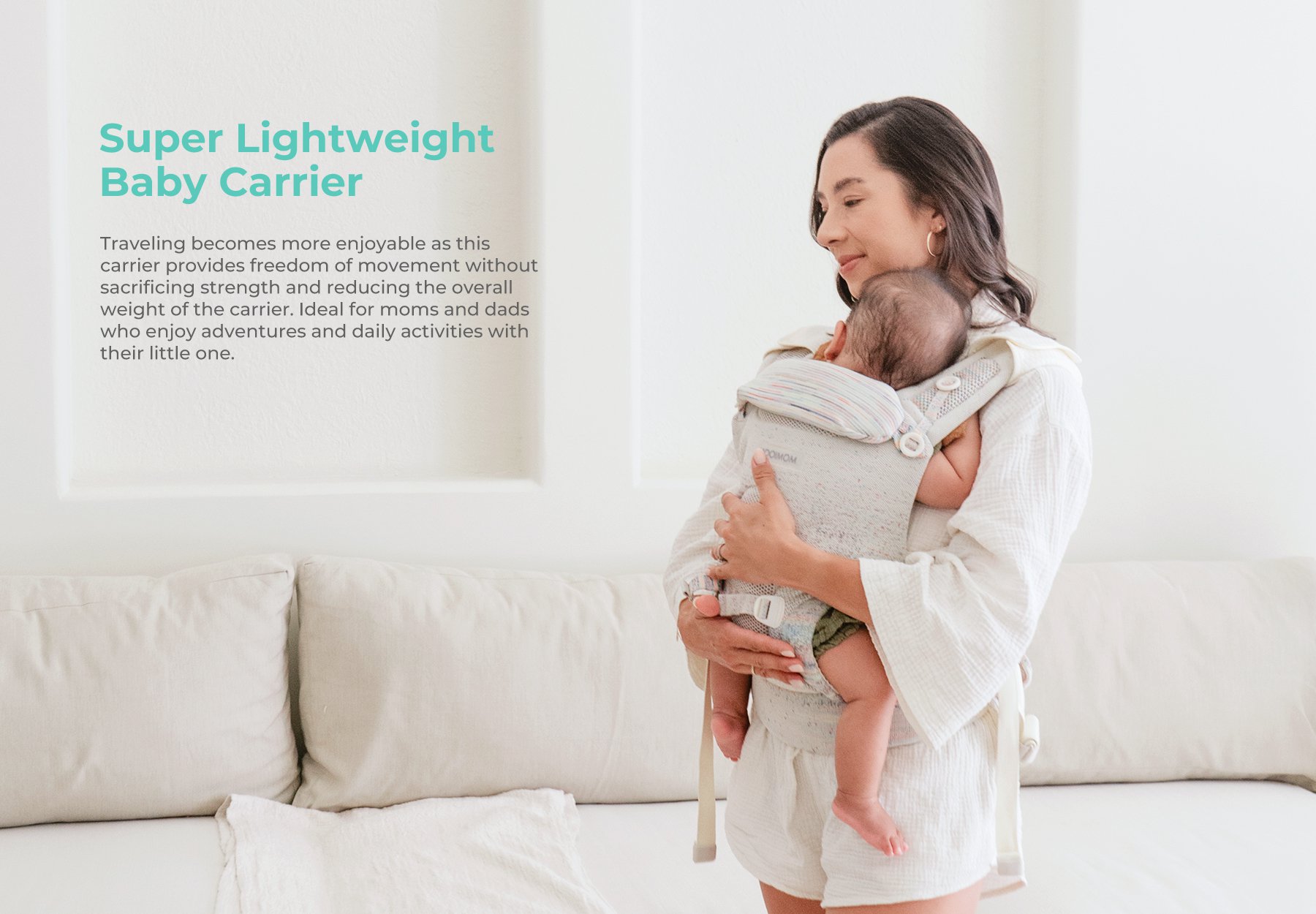 Mooimom AiryKnit Baby Carrier description image