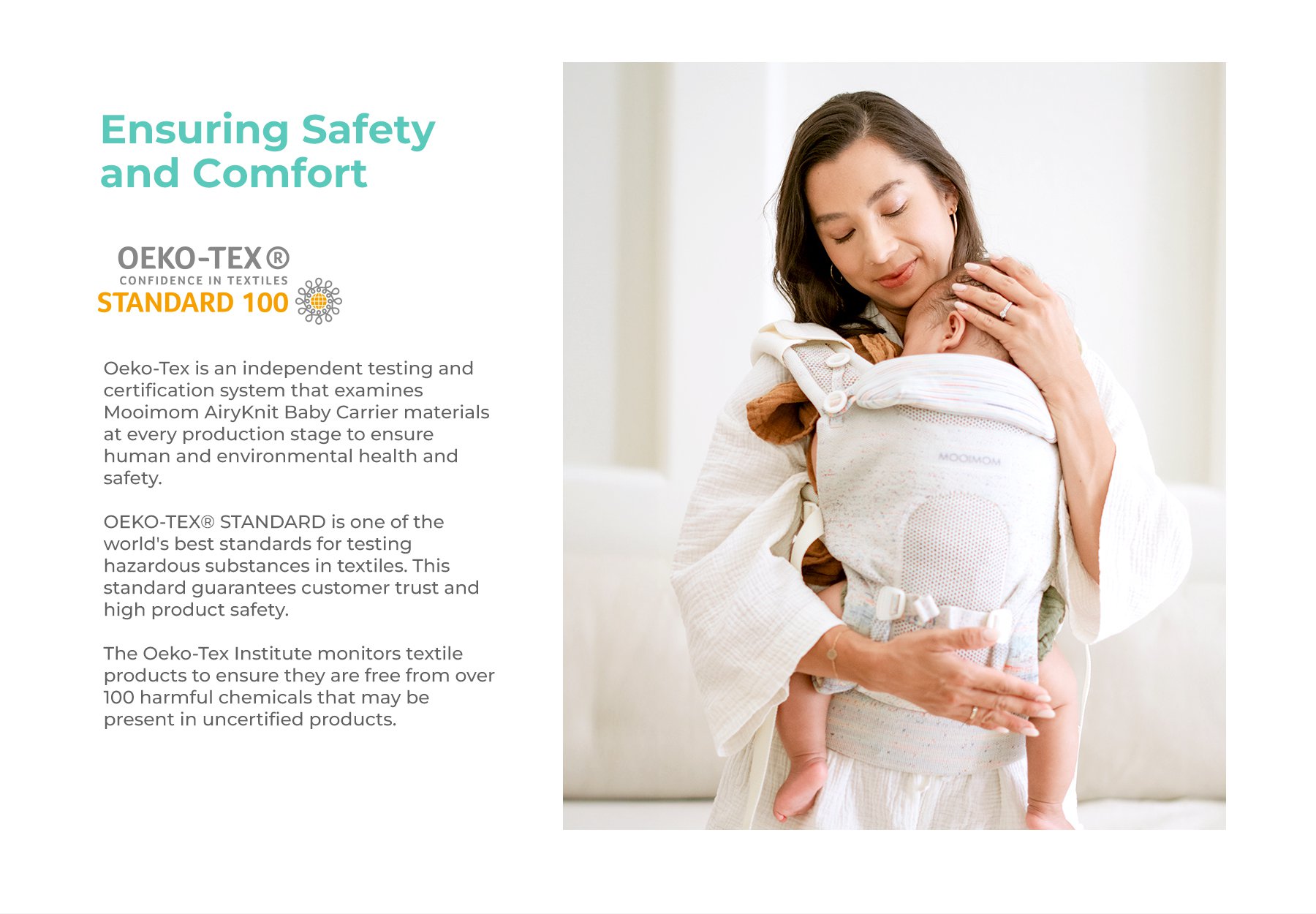 Mooimom AiryKnit Baby Carrier description image