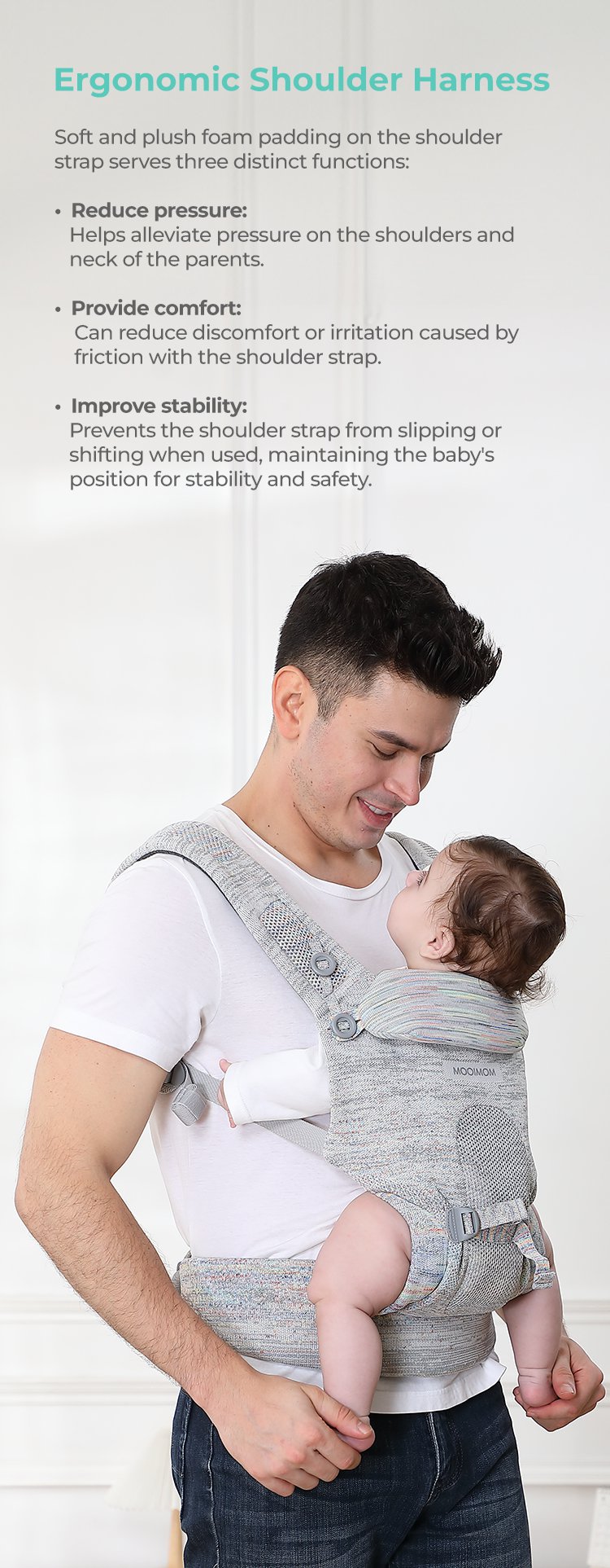 Mooimom AiryKnit Baby Carrier description image