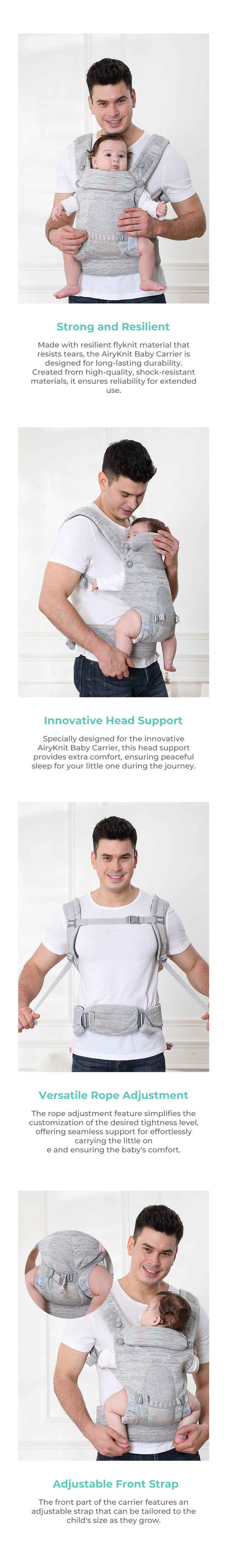 Mooimom AiryKnit Baby Carrier description image