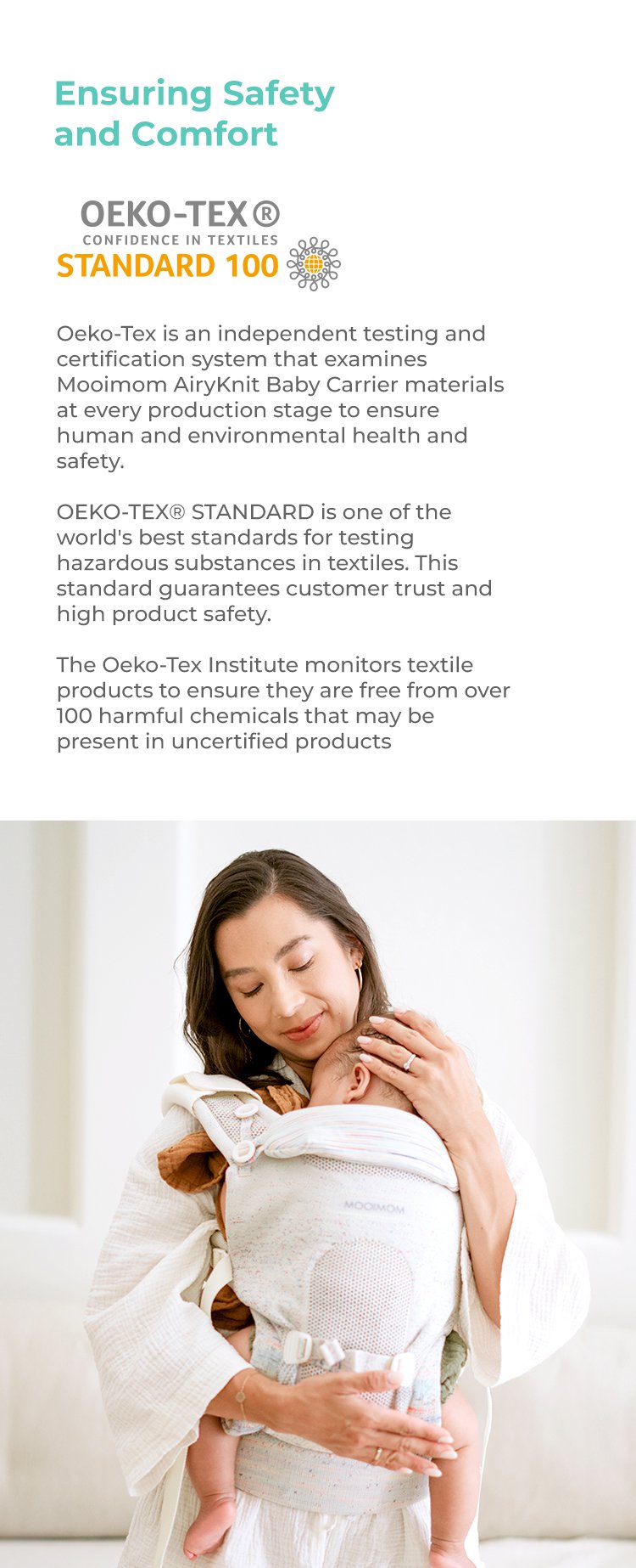 Mooimom AiryKnit Baby Carrier description image