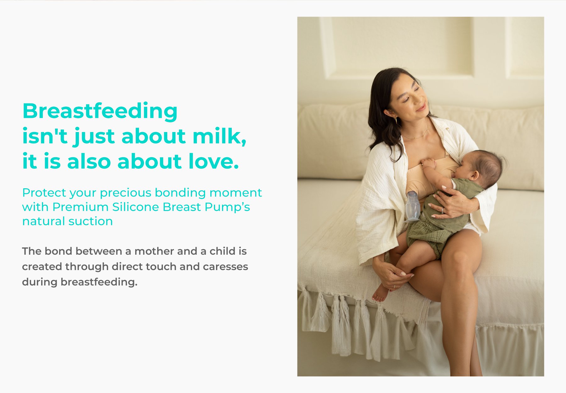 MOOIMOM Premium Silicone Breast Pump Package description image
