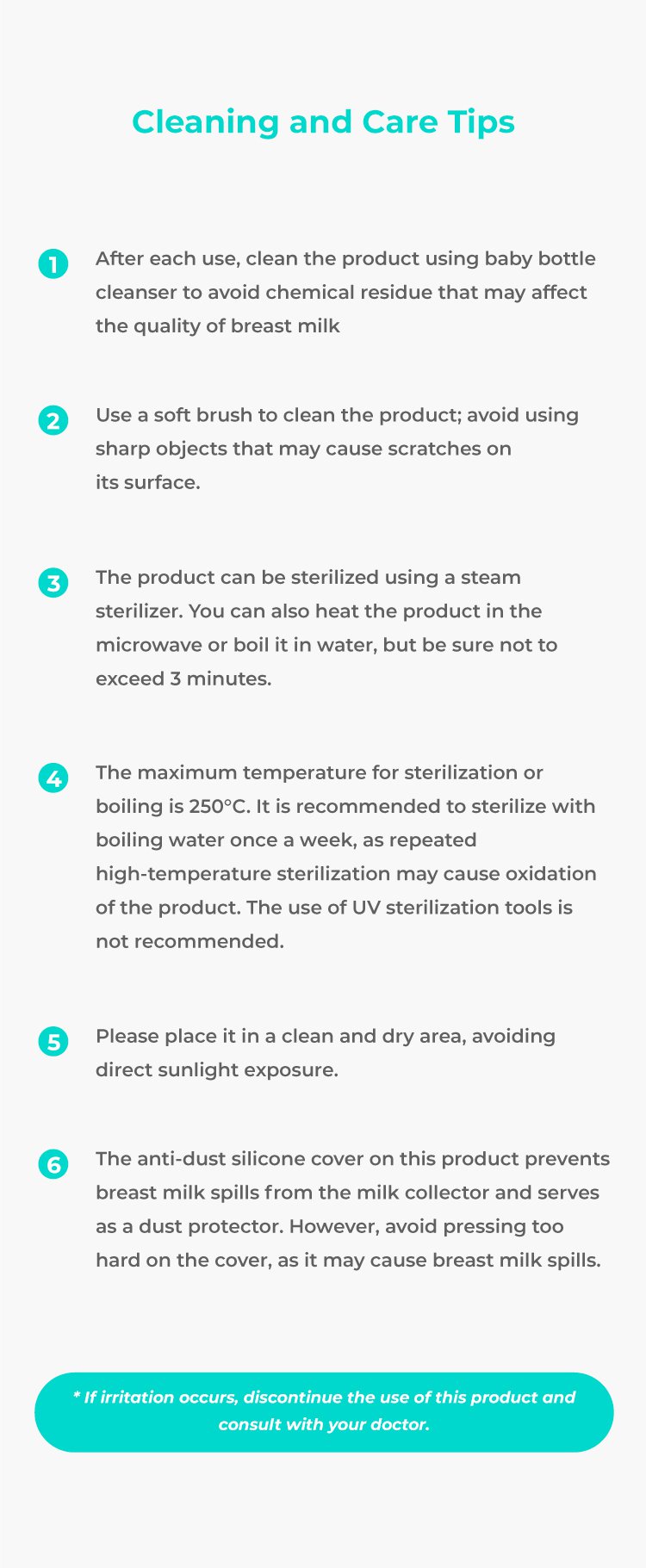 MOOIMOM Premium Silicone Breast Pump Package description image