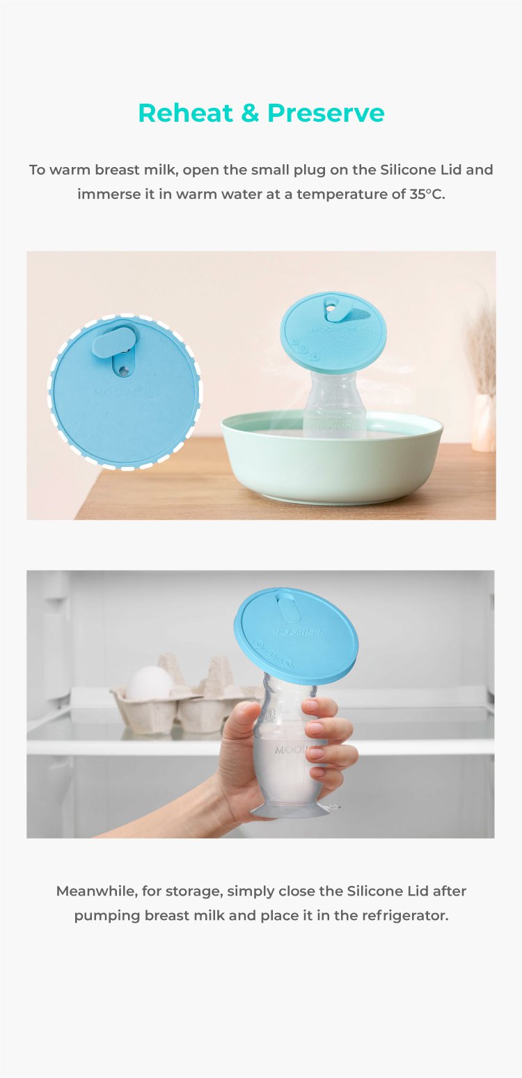 MOOIMOM Premium Silicone Breast Pump Package description image