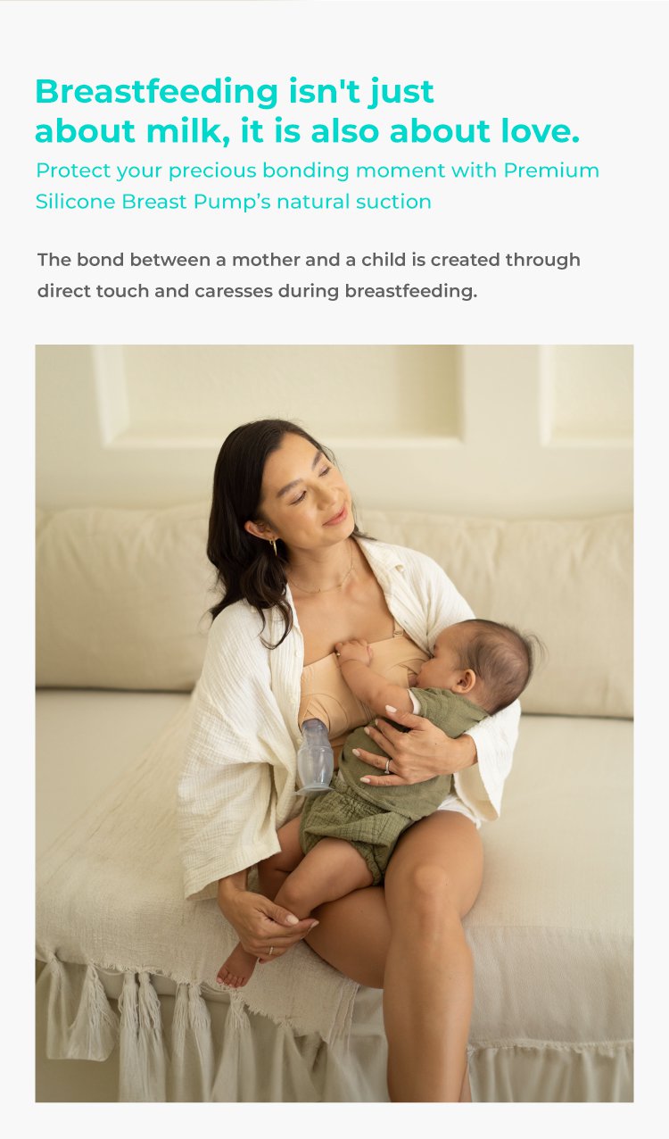 MOOIMOM Premium Silicone Breast Pump Package description image