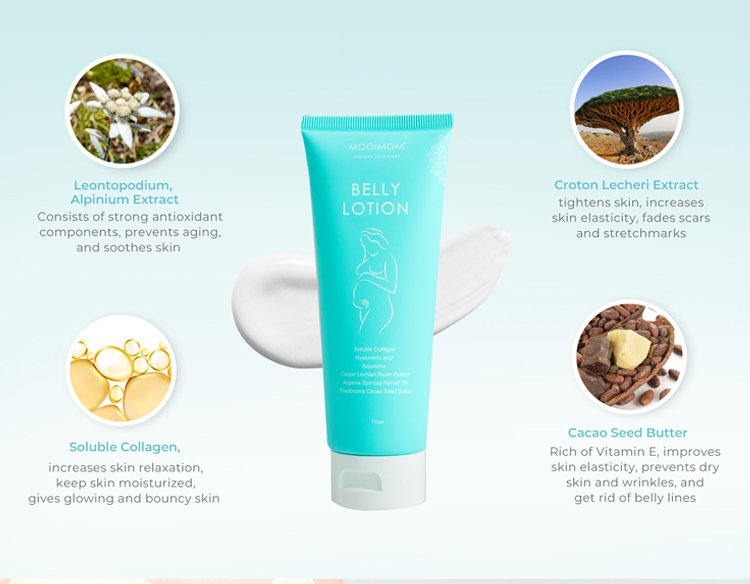 MOOIMOM Belly Lotion description image