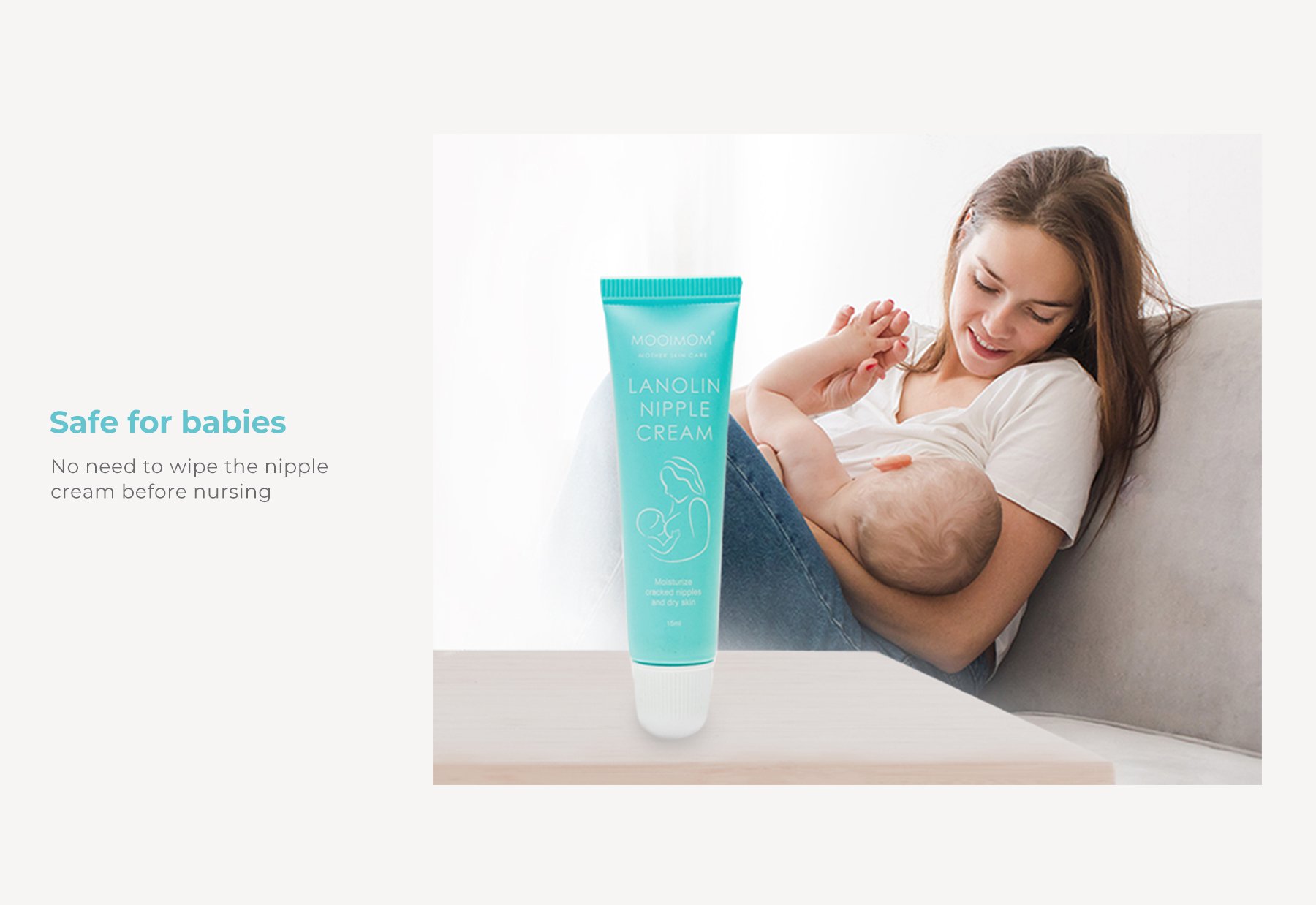 MOOIMOM Lanolin Nipple Cream description image