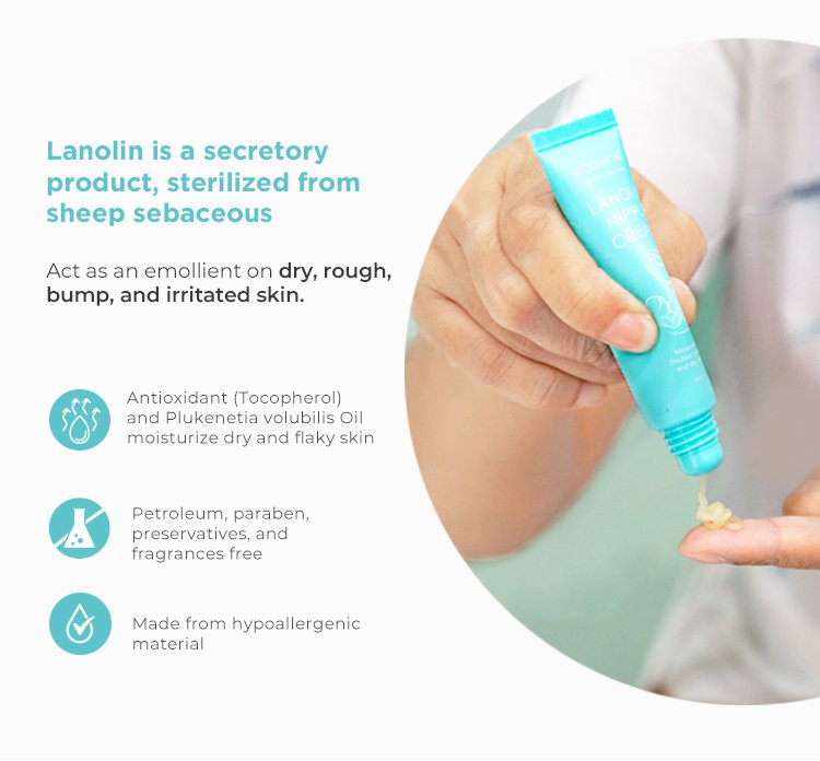 MOOIMOM Lanolin Nipple Cream description image