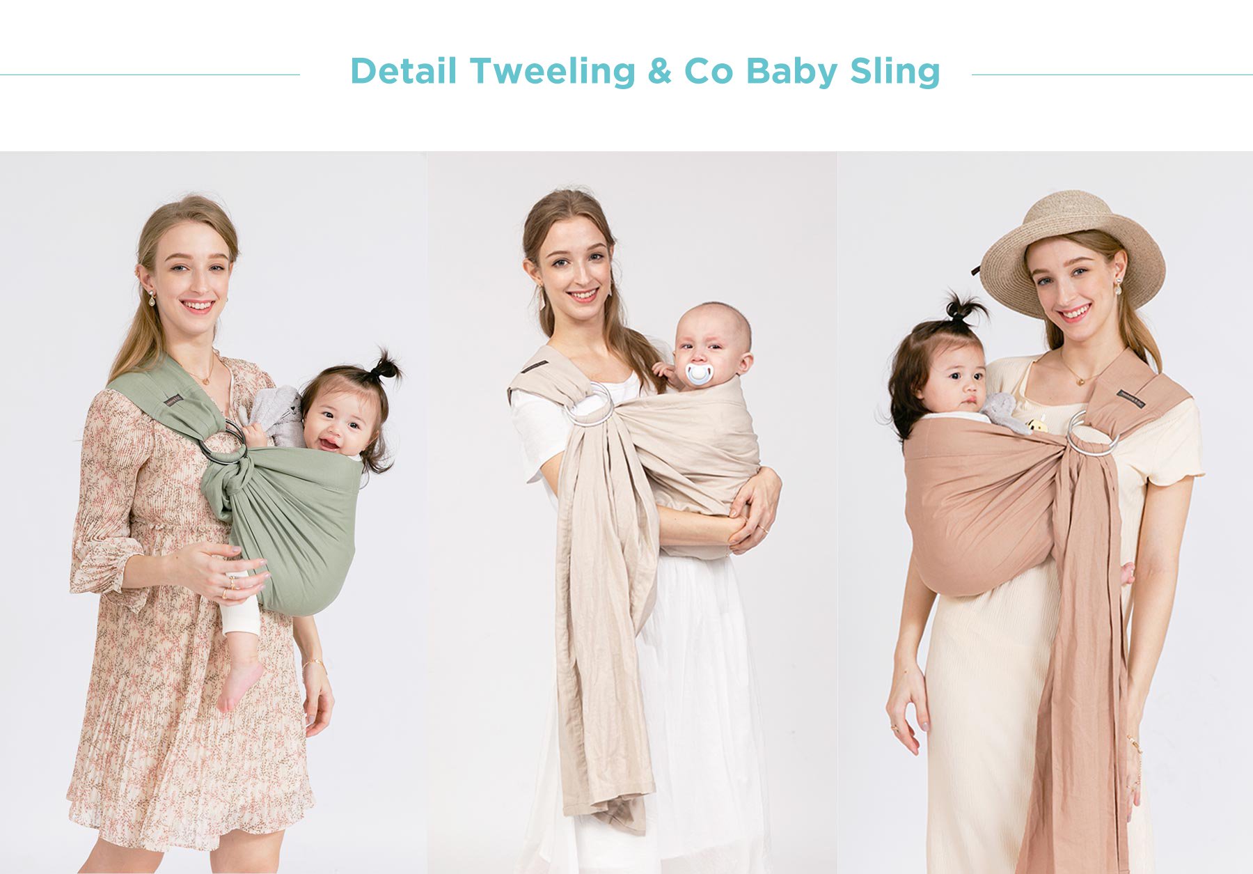 Tweeling & Co. Original Collection Baby Sling description image