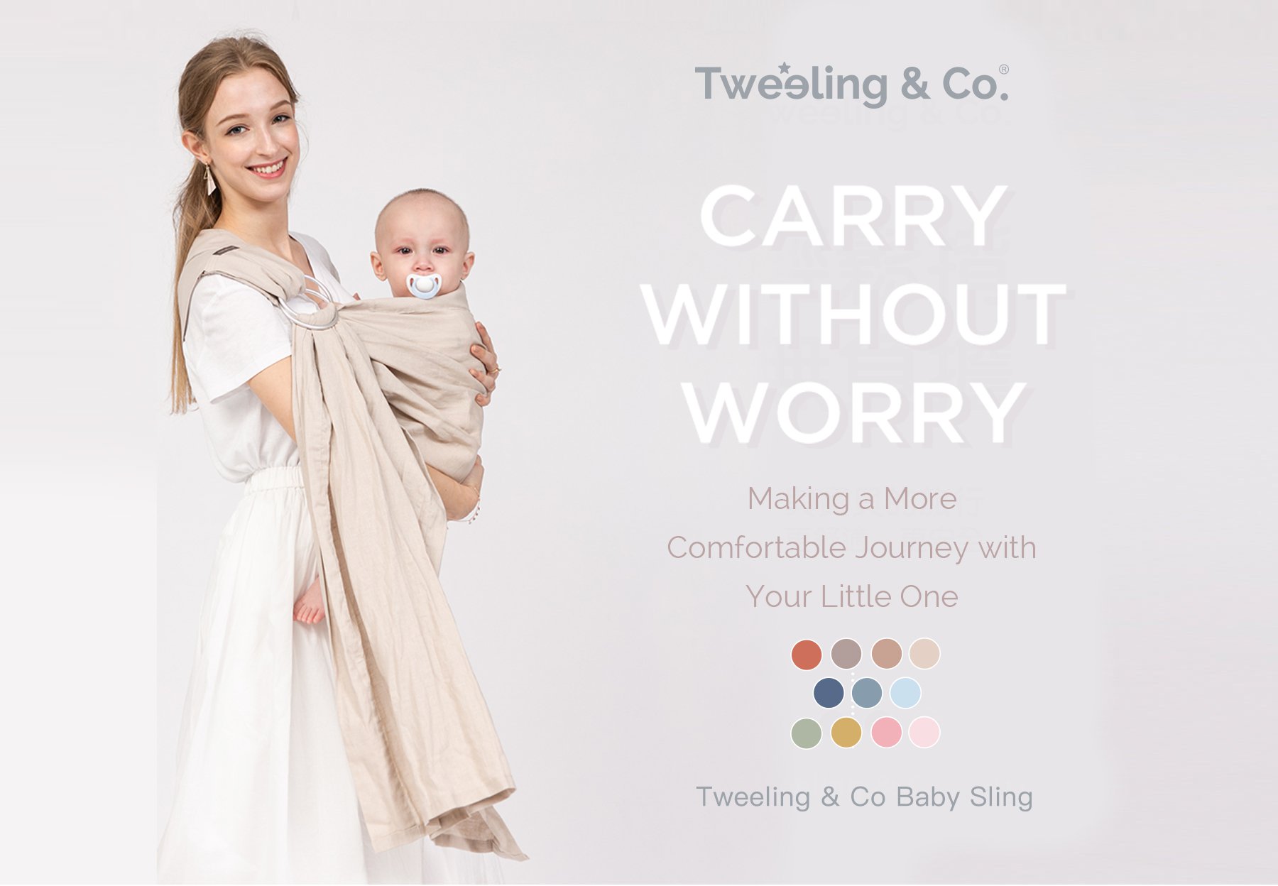 Tweeling & Co. Original Collection Baby Sling description image